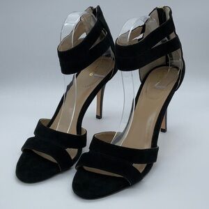 NWOT Land’s End - Black Suede heels